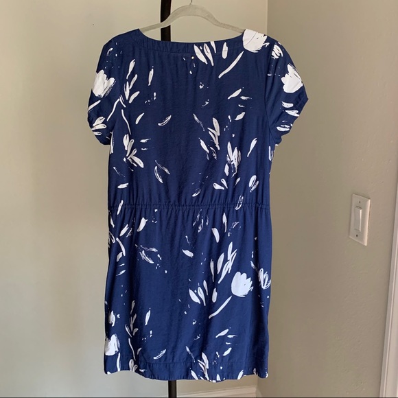 SOLD CUYANA Womens Medium Drawstring Blue Dress - Picture 5 of 11